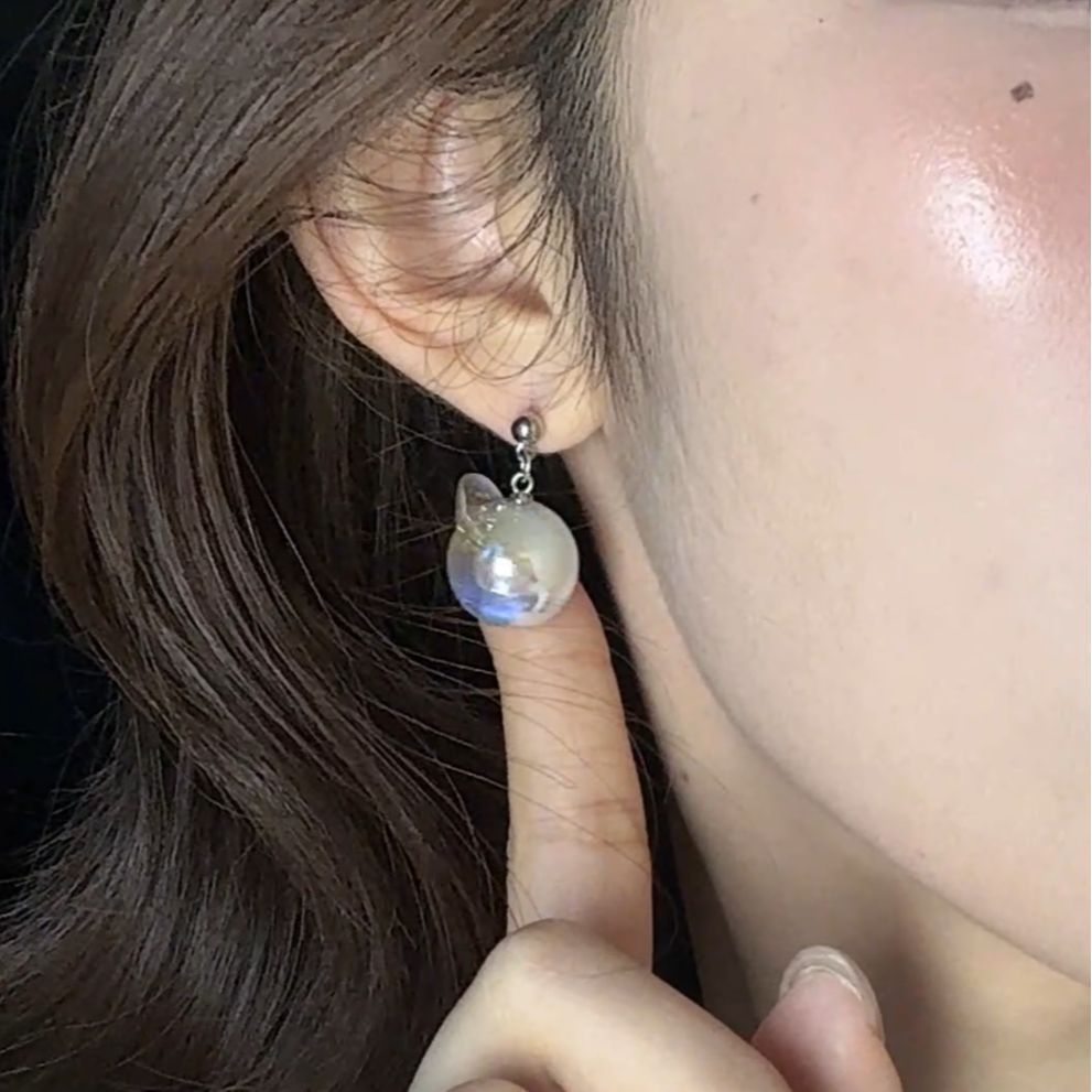 Niche Original Design Ear Studs Color Earrings