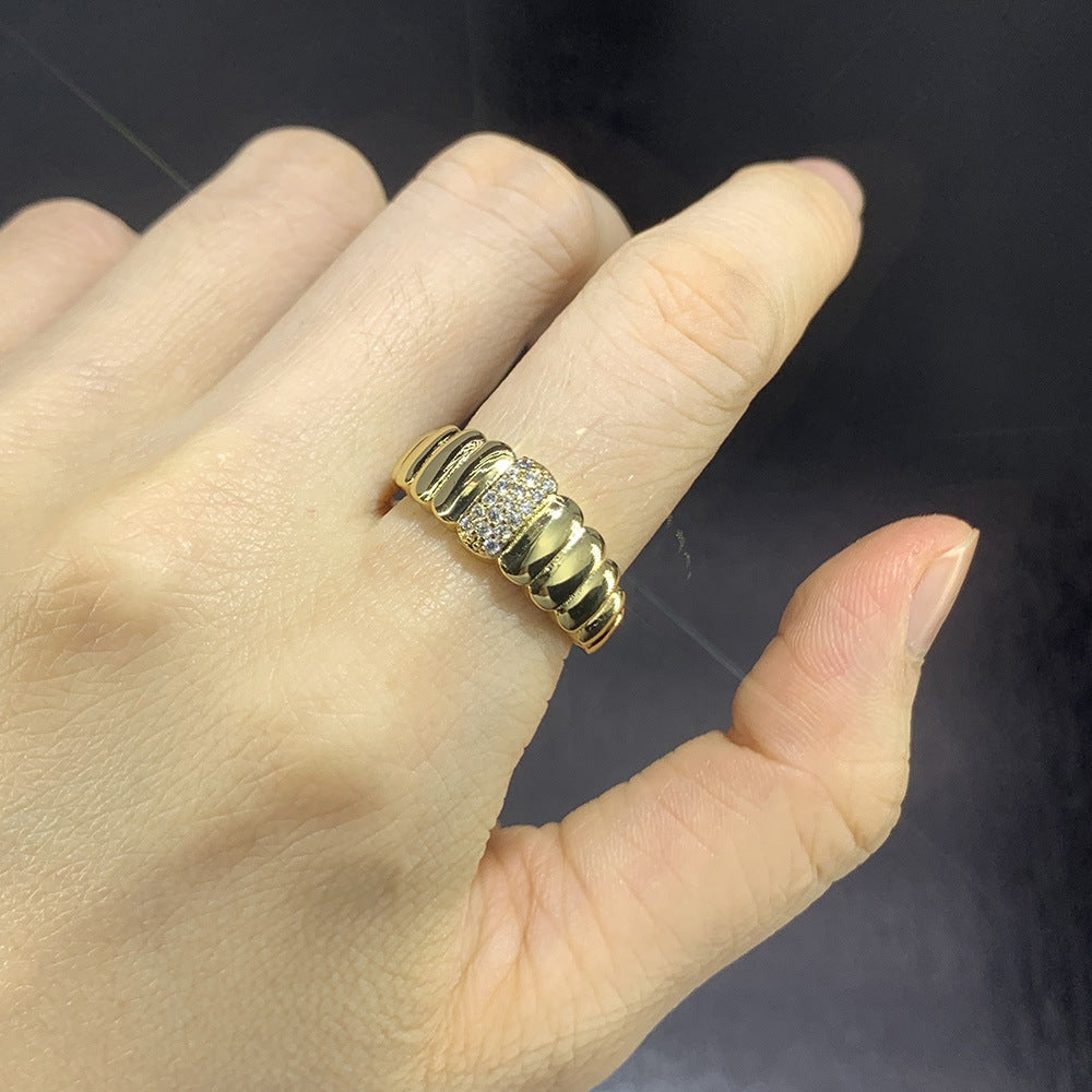 Popular All-match Cold Metal Ring For Women