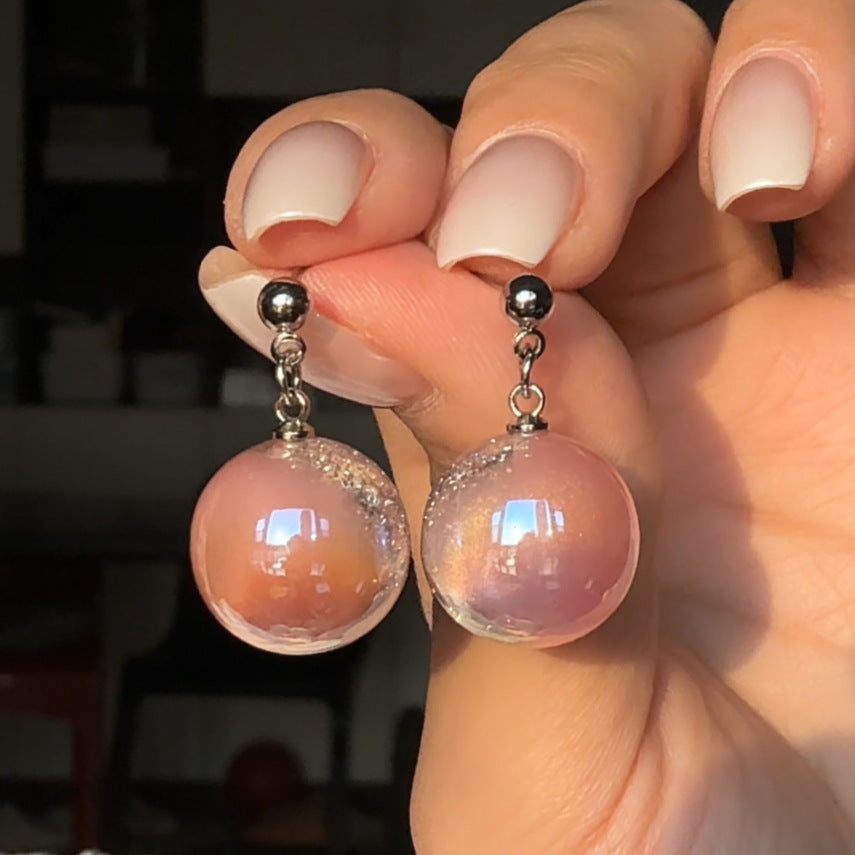 Niche Original Design Ear Studs Color Earrings