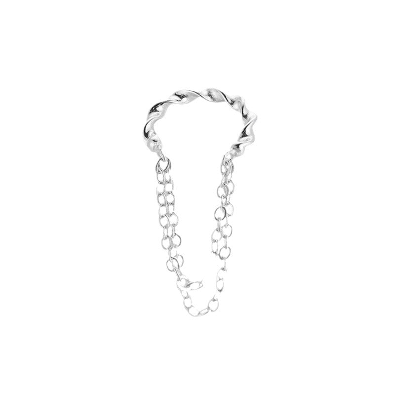 Sweet Art Handmade Double-layered Tassel Twist Ear Clip