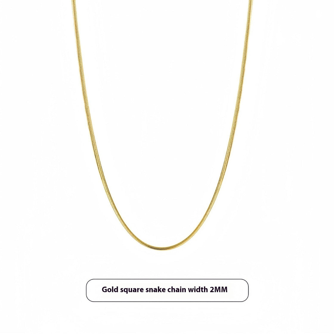 Titanium Steel Snake Chain Necklace Light Luxury Minority Sense